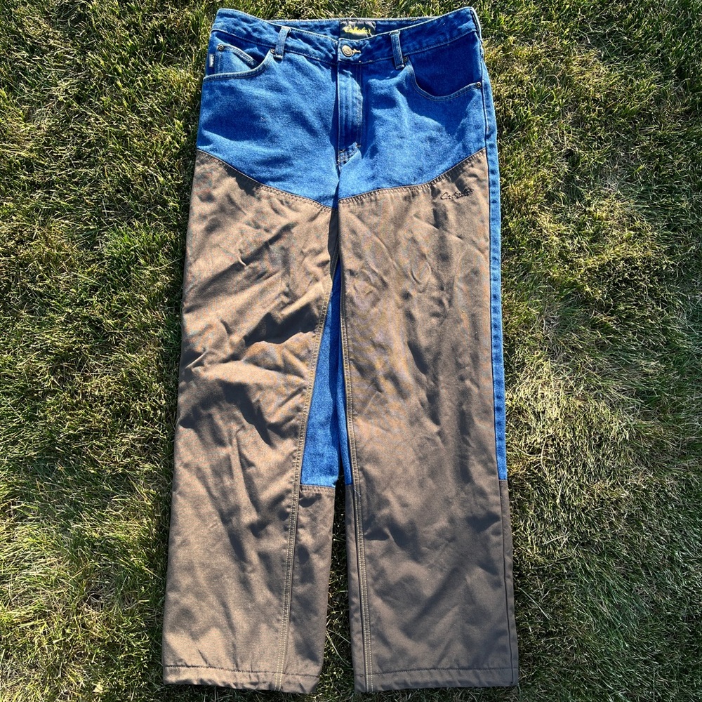Cabela's Blue and Brown Jeans